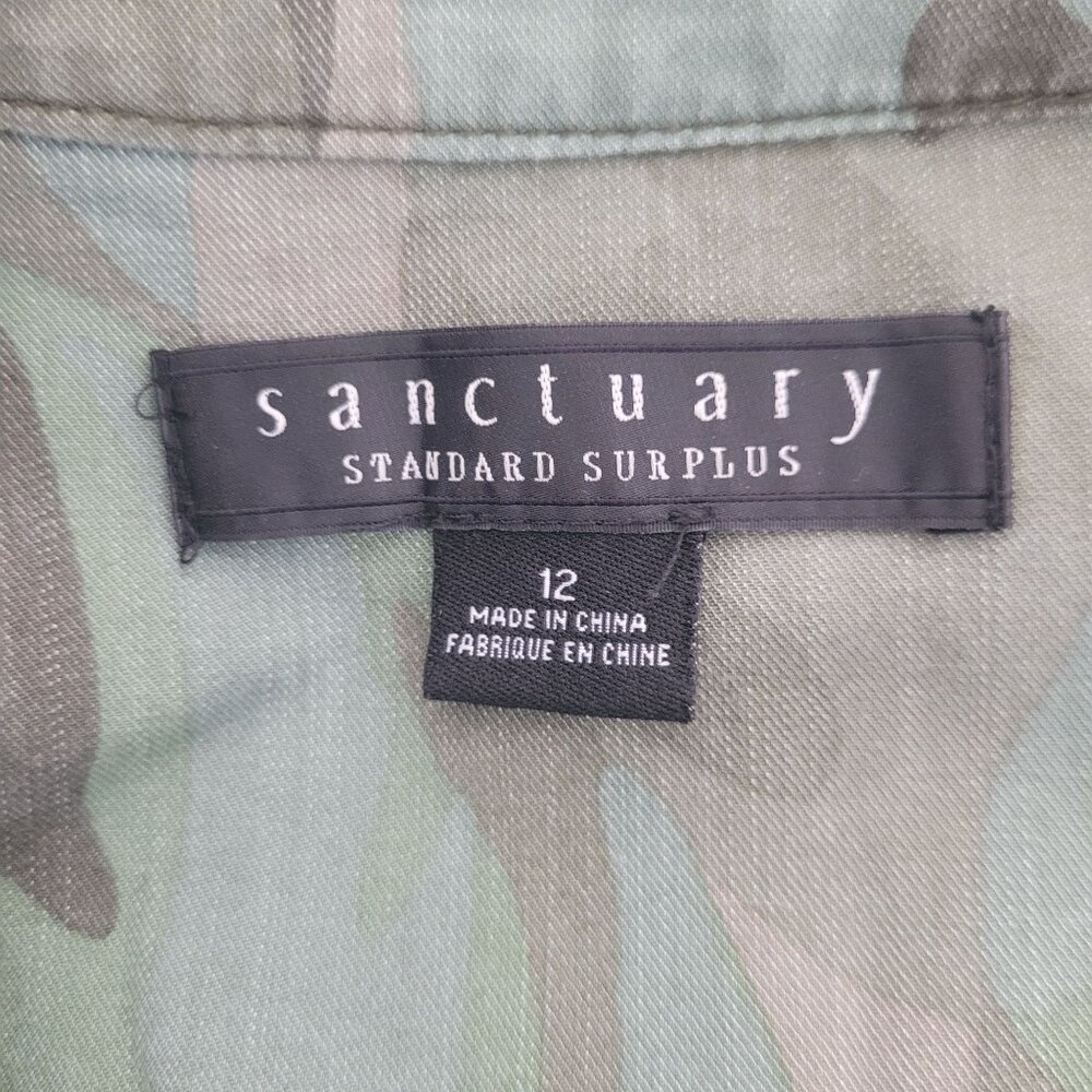 Sanctuary Standard Surplus Risk Taker Romper Womens Size 12 Palm Camo - Picture 6 of 7